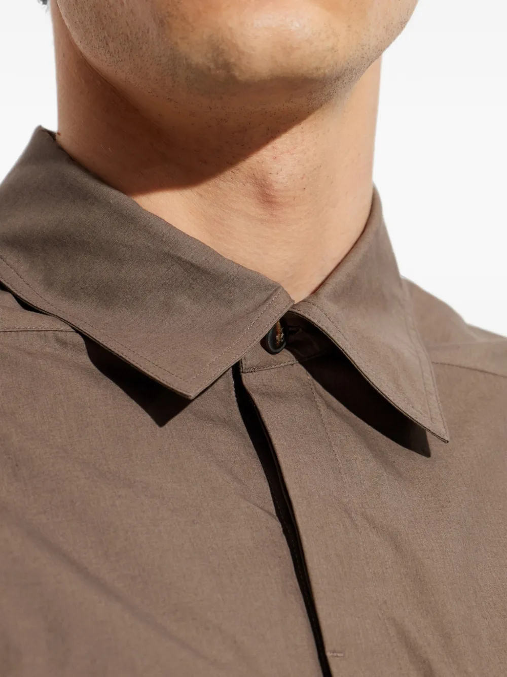 Rick Owens Overhemd met klepzak Bruin