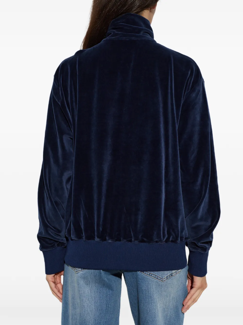 Stella McCartney Sweater met geborduurd logo Blauw