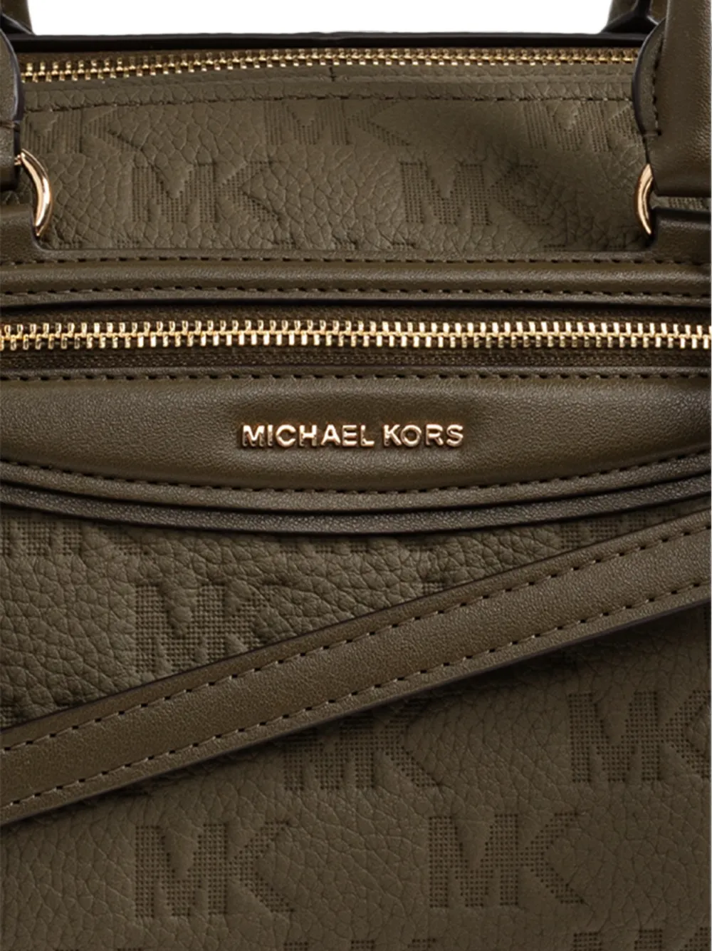 Michael Kors medium Jet Set logo-embossed travel bag Groen