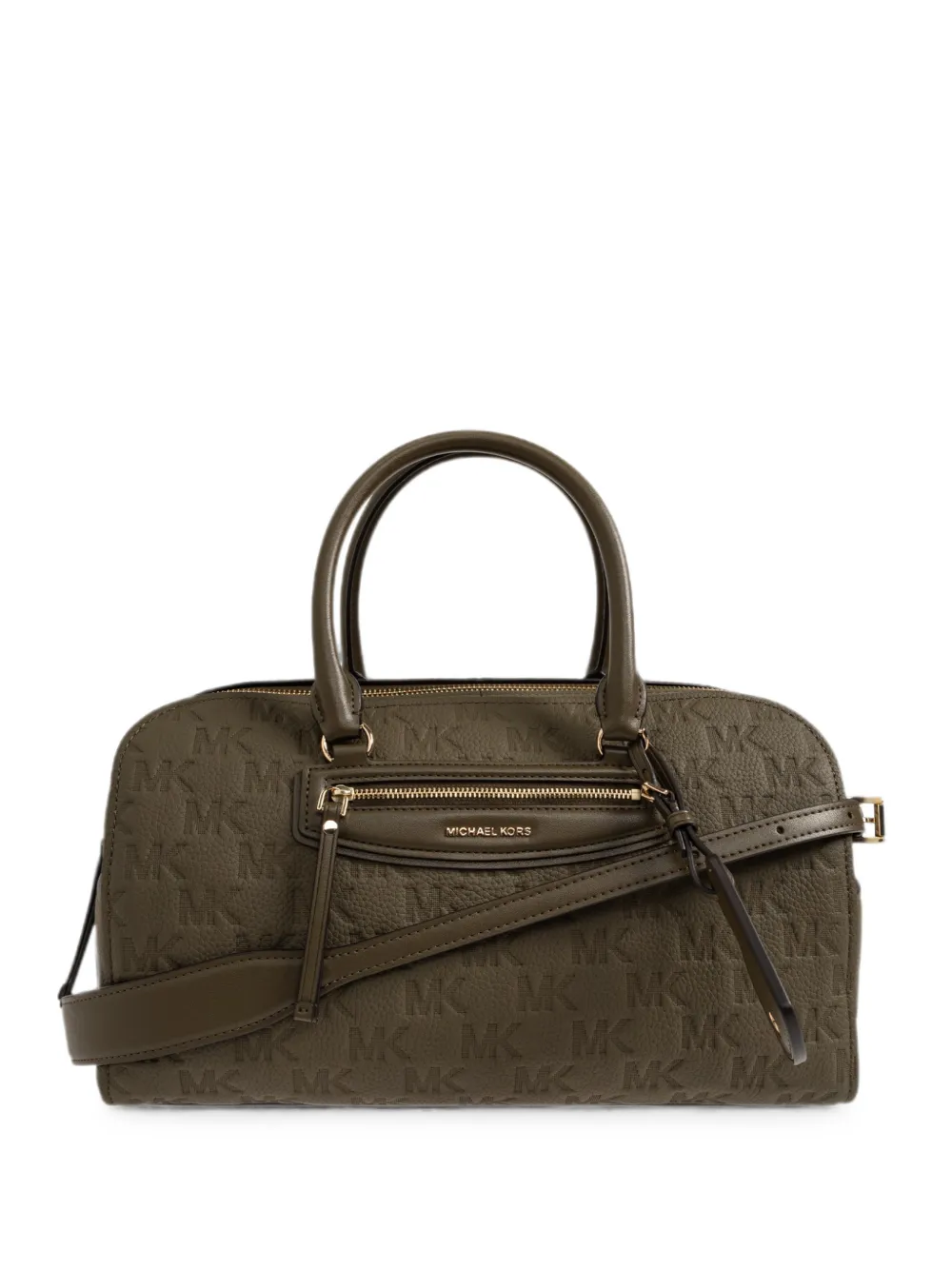 Michael Kors medium Jet Set logo-embossed travel bag Groen