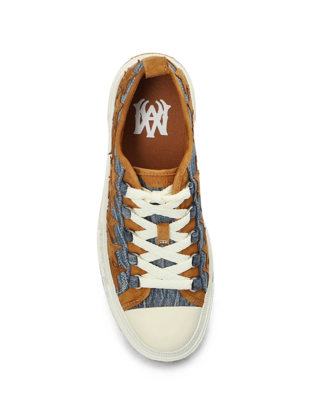 AMIRI star-patchwork sneakers Bruin