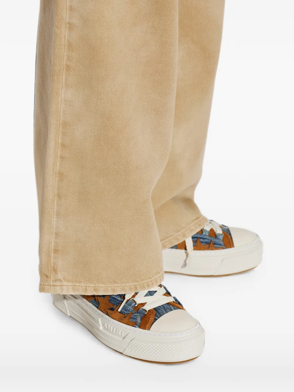 AMIRI star-patchwork sneakers Bruin