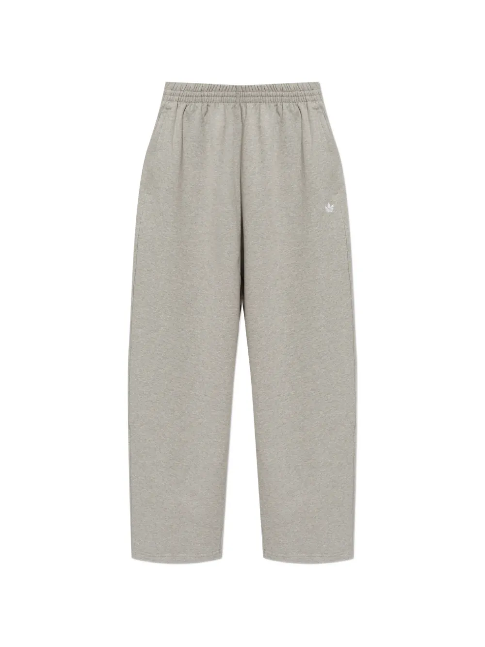 adidas logo-embroidered elasticated-waist track pants - Grigio