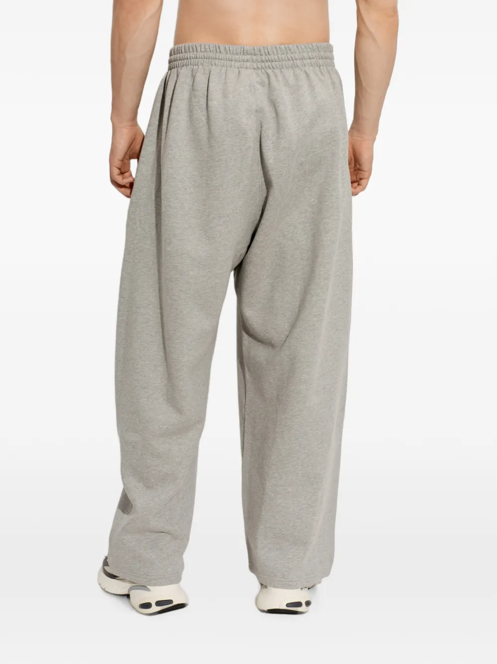 adidas logo-embroidered elasticated-waist track pants Grijs