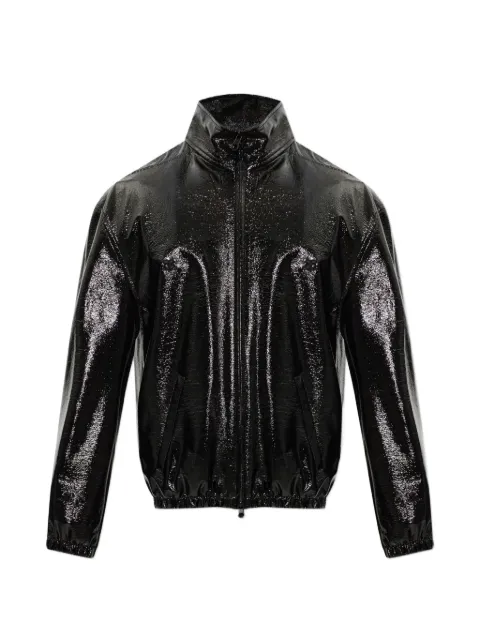 Courrèges stand-up collar vinyl jacket