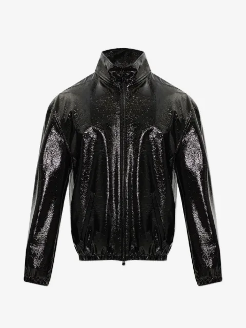 Courrèges stand-up collar vinyl jacket
