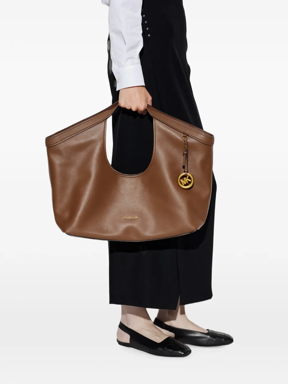Michael Kors Haddie leather tote bag Bruin