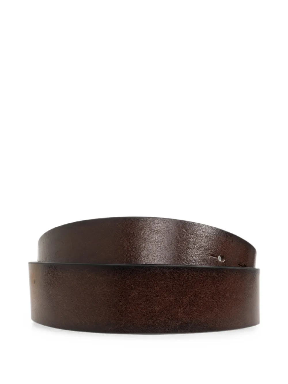 DSQUARED2 Leren riem met plakkaat Bruin