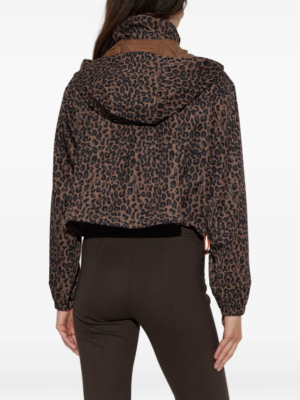 The Upside Ludlow Leopard-print Jacket in Brown, view 4