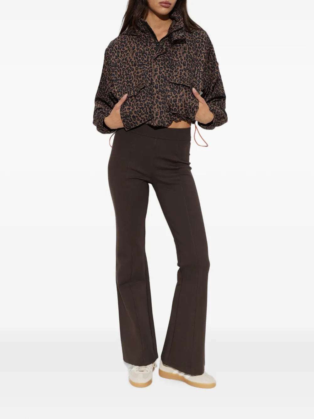 The Upside Ludlow Leopard-print Jacket in Brown, view 2
