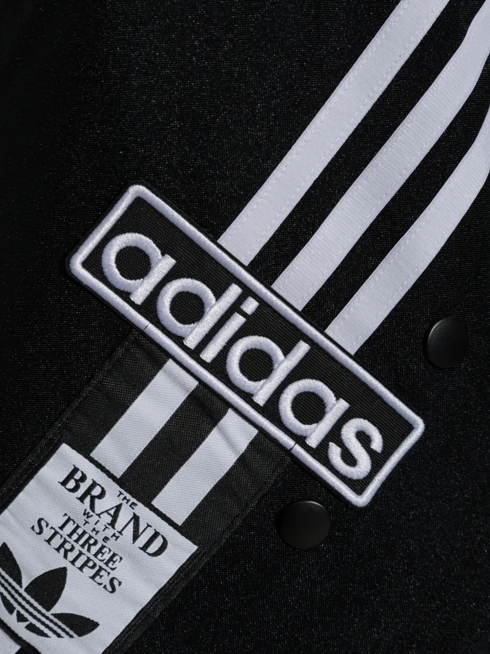 adidas Three-stripes logo-patch mini skirt Zwart