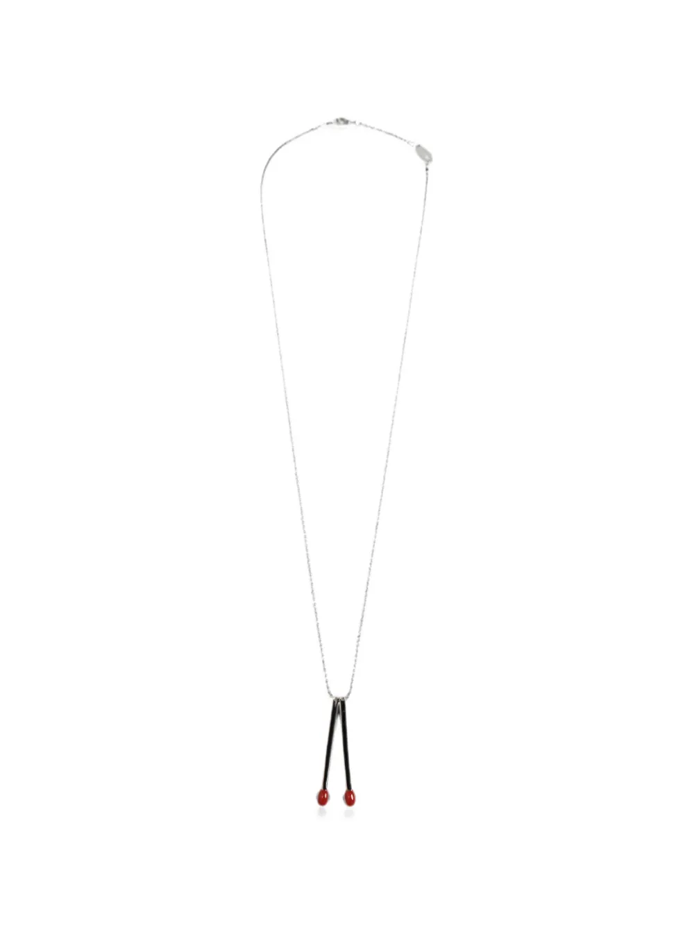 DSQUARED2 matchstick-pendant ball-chain necklace - Argento