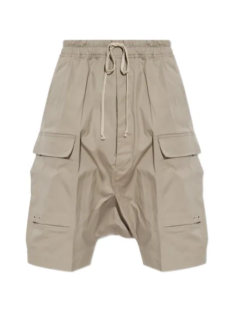Rick Owens Bermuda cargo com efeito saruel