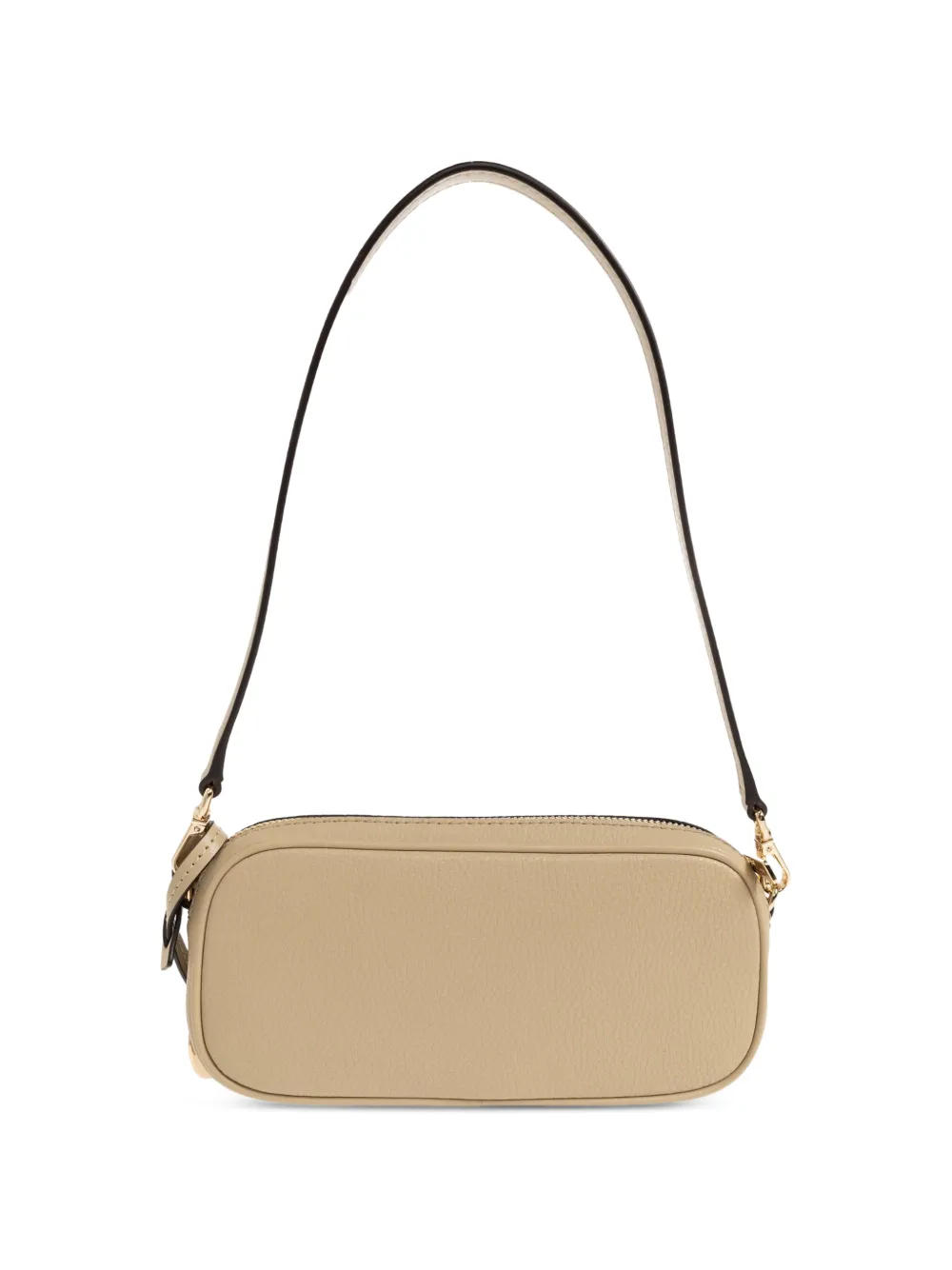 Michael Kors May pebbled leather shoulder bag Beige