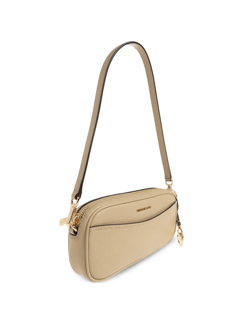 Michael Kors May pebbled leather shoulder bag Beige