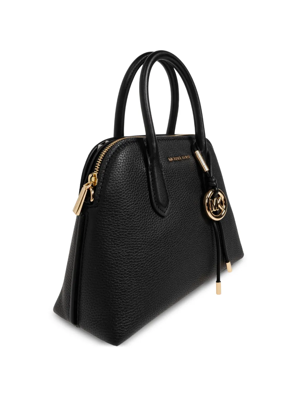 Michael Kors medium Freddie grained leather tote bag Zwart