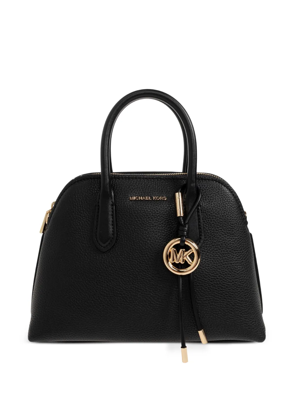 Michael Kors medium Freddie grained leather tote bag Zwart
