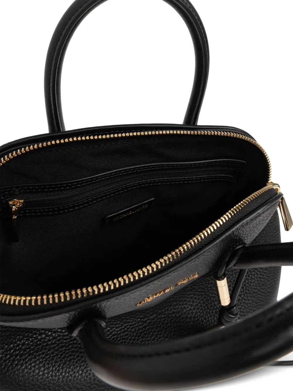 Michael Kors medium Freddie grained leather tote bag Zwart