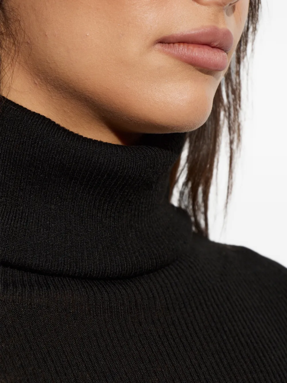 Rick Owens Ribgebreide coltrui Zwart