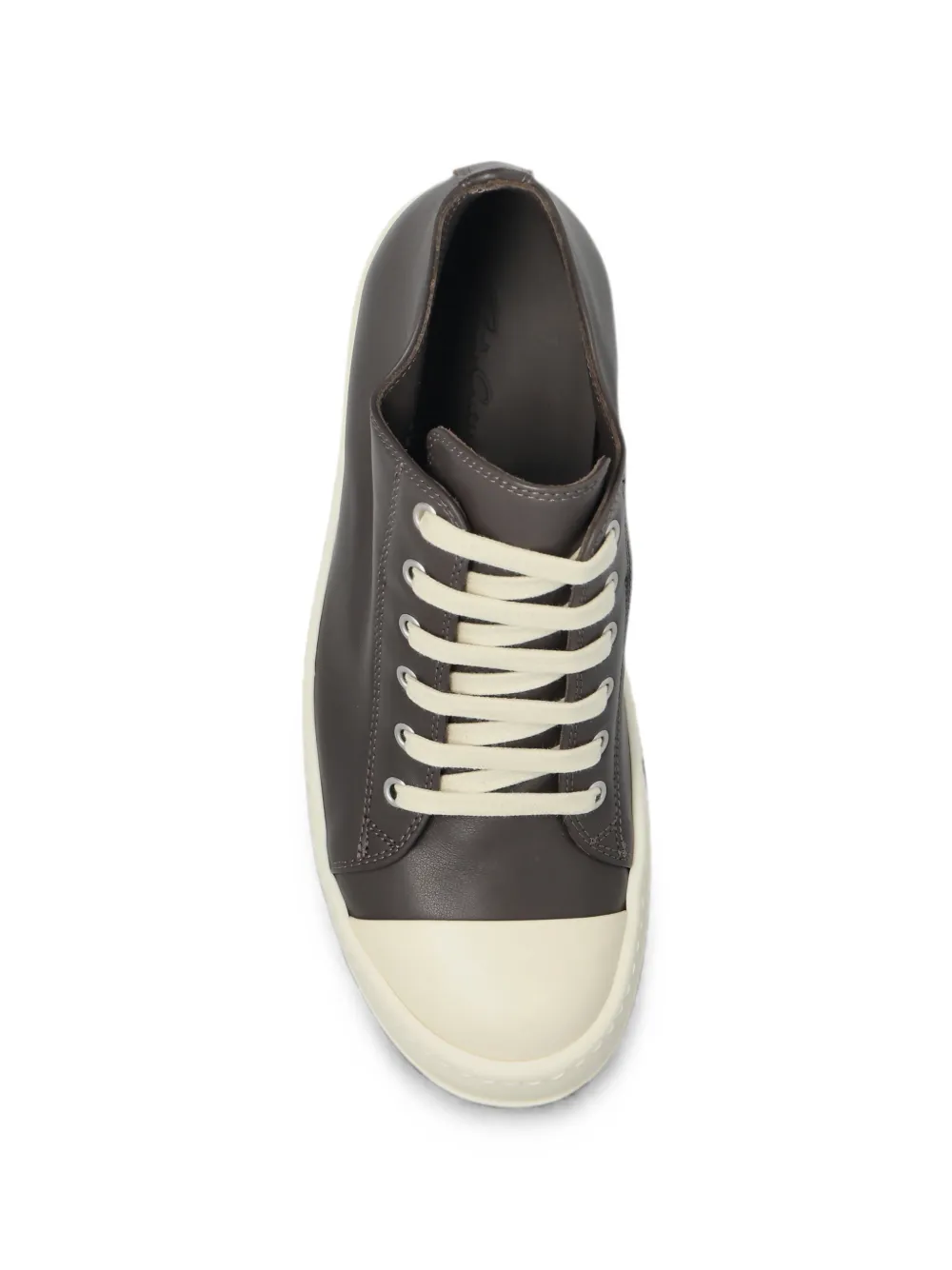 Rick Owens Low leather sneakers Bruin