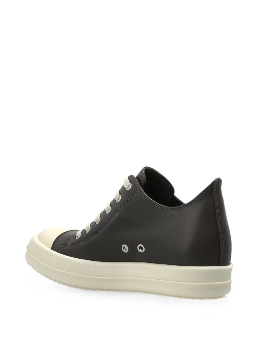 Rick Owens Low leather sneakers Bruin