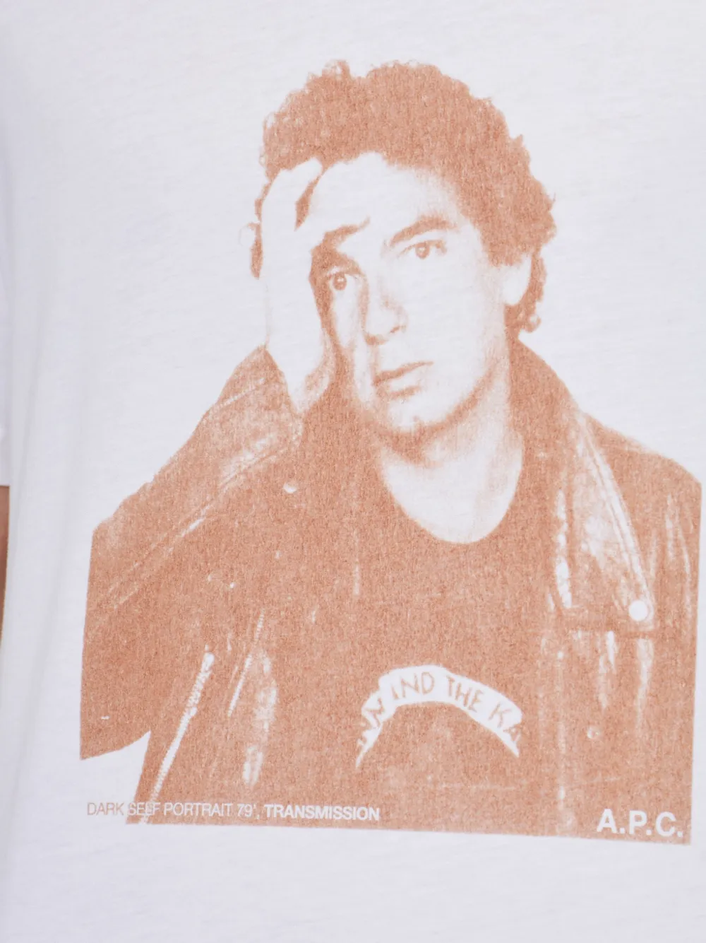 A.P.C. Jean Touitou T-shirt met portret-print Wit