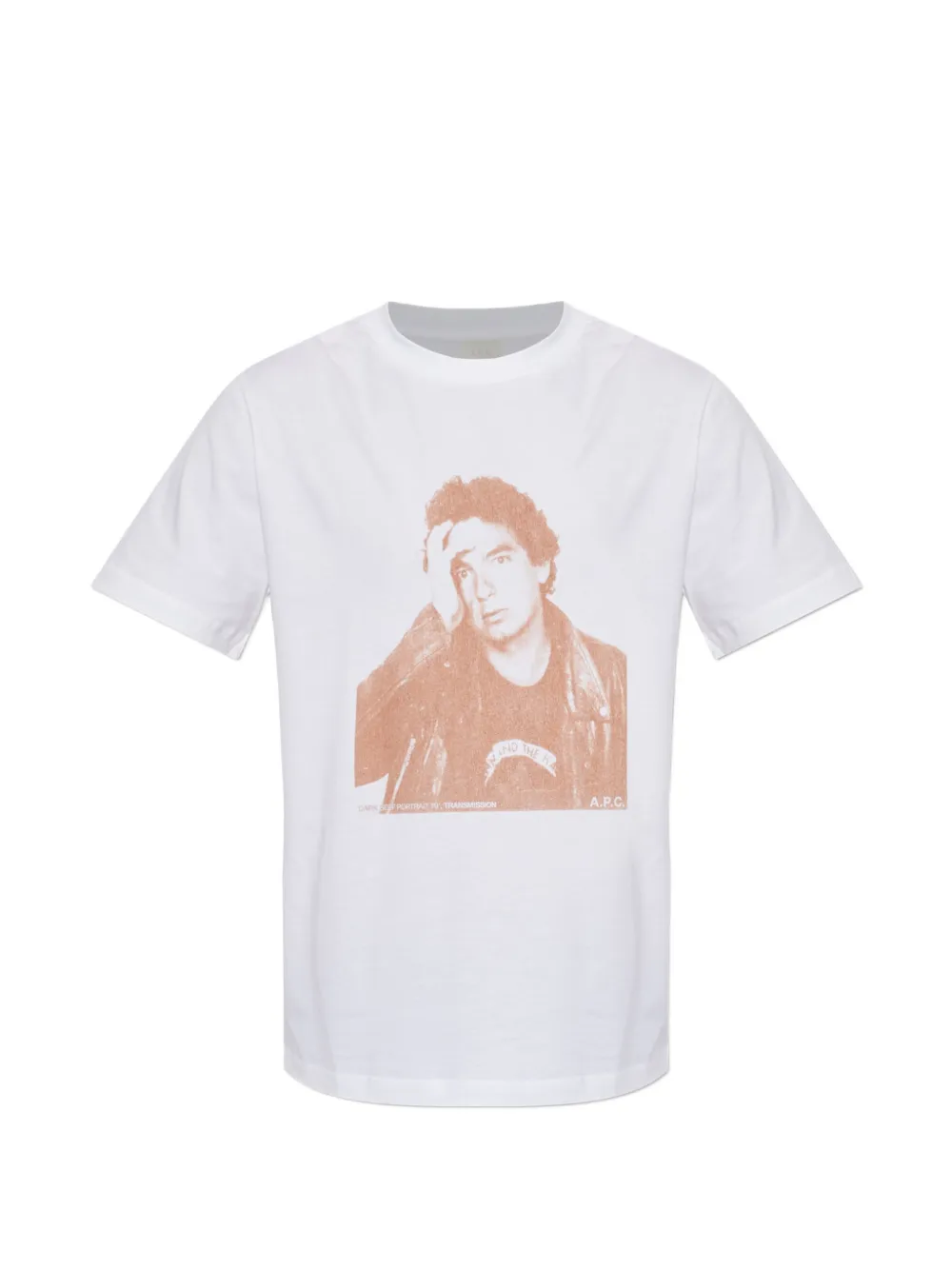 A.P.C. Jeans Touitou portrait-print T-shirt - Bianco