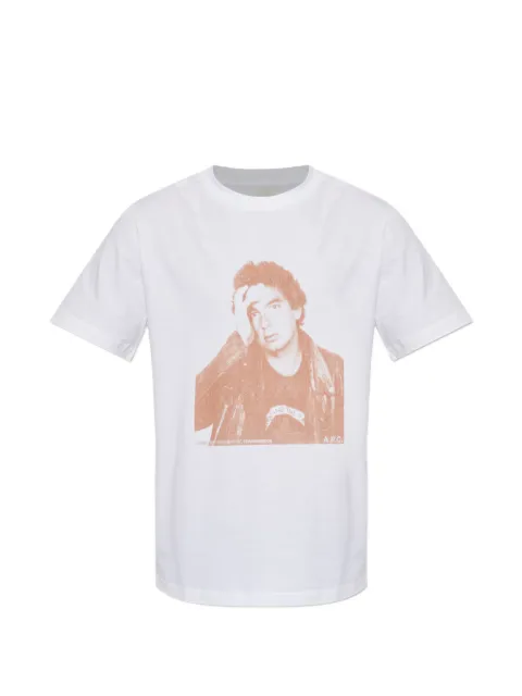 A.P.C. Jeans Touitou portrait-print T-shirt