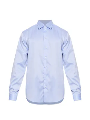 Emporio Armani スタンドカラーシャツ | ブルー | FARFETCH JP
