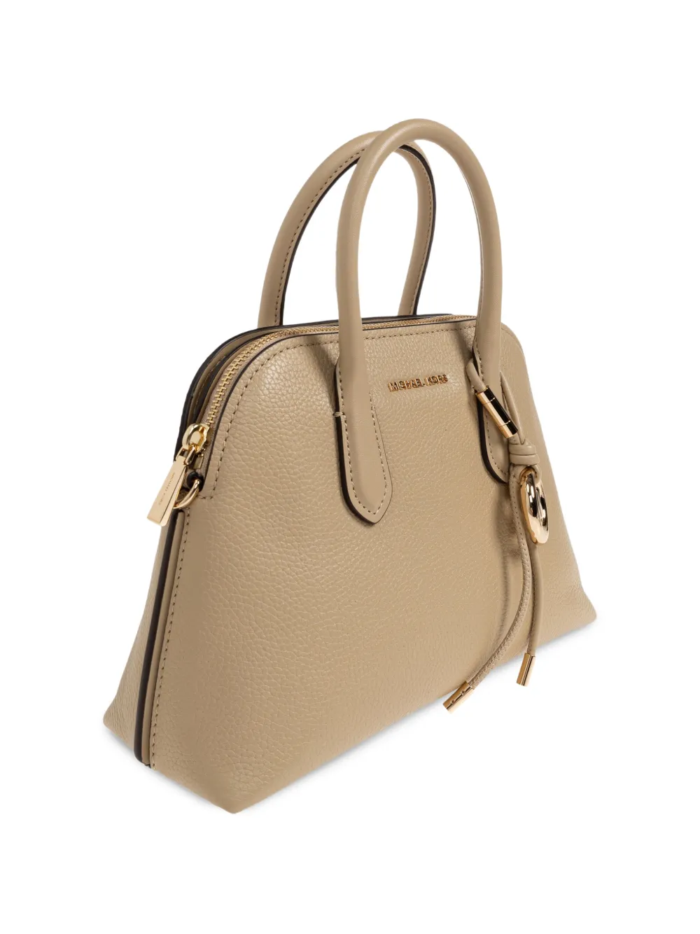 Michael Kors medium Freddie grained leather tote bag Beige