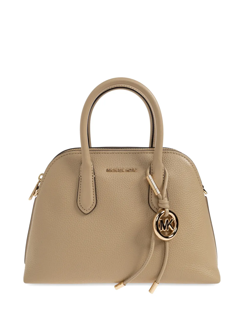 Michael Kors medium Freddie grained leather tote bag Beige