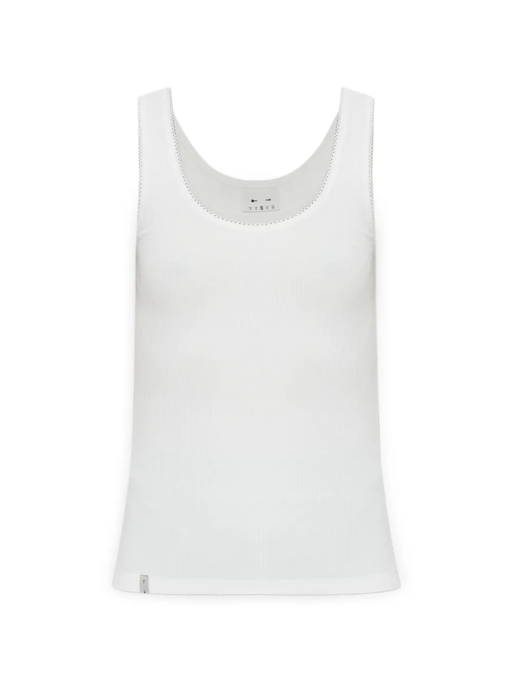 The Upside Del Rey pointelle-knit tank top - Bianco