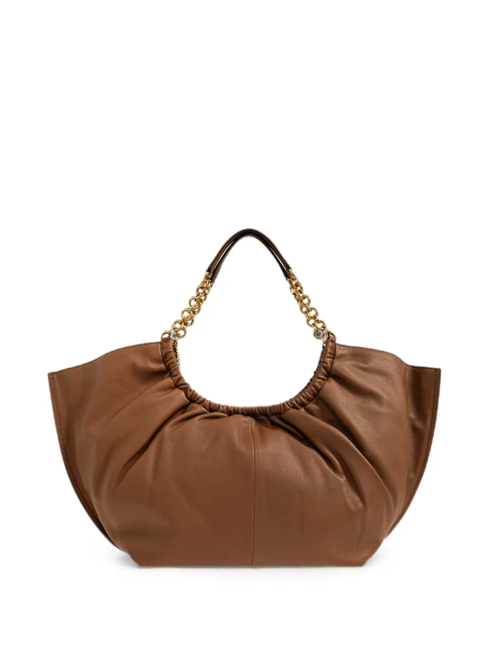 Michael Kors ruched chain-link tote bag Bruin