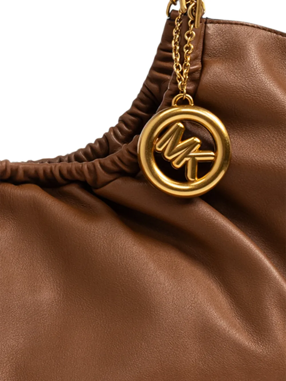 Michael Kors ruched chain-link tote bag Bruin