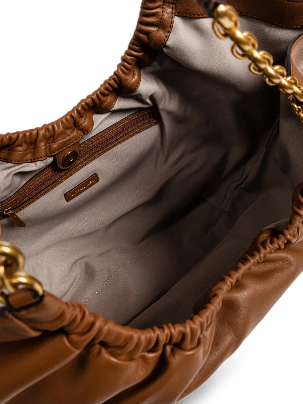 Michael Kors ruched chain-link tote bag Bruin