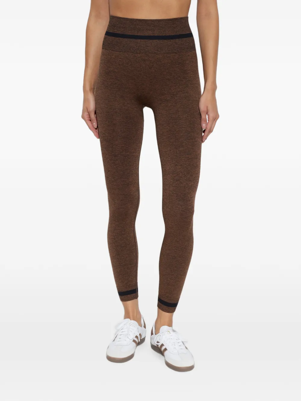 The Upside Marle striped-trim leggings - Braun