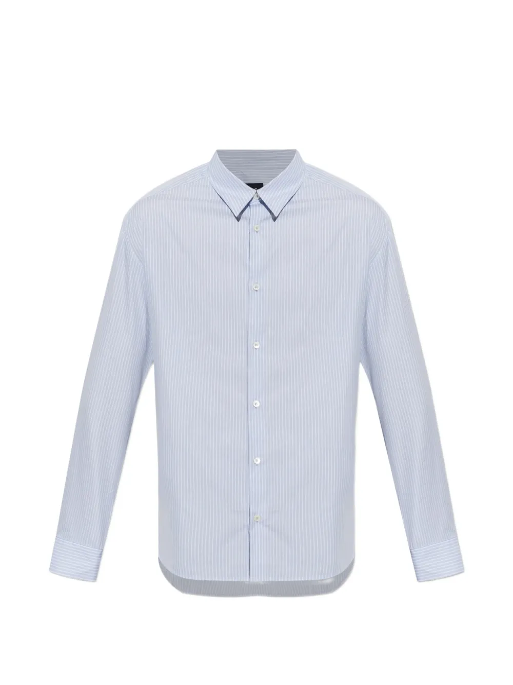 A.P.C. striped cotton long-sleeve shirt - Blau