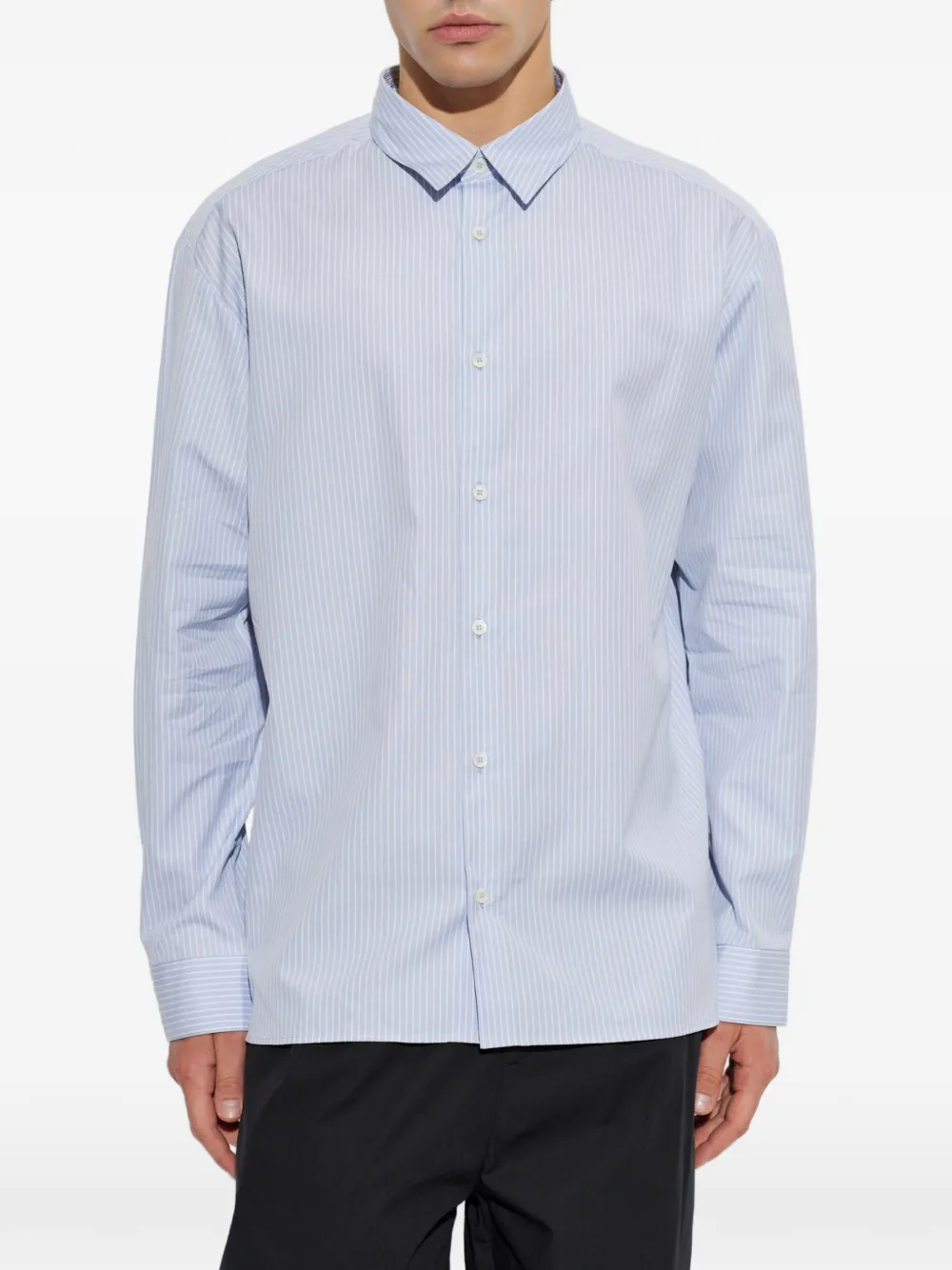 A.P.C. Gestreept overhemd Blauw