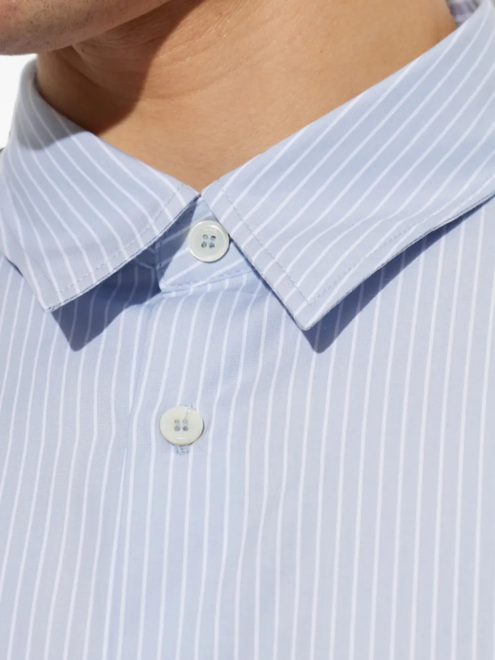 A.P.C. Gestreept overhemd Blauw