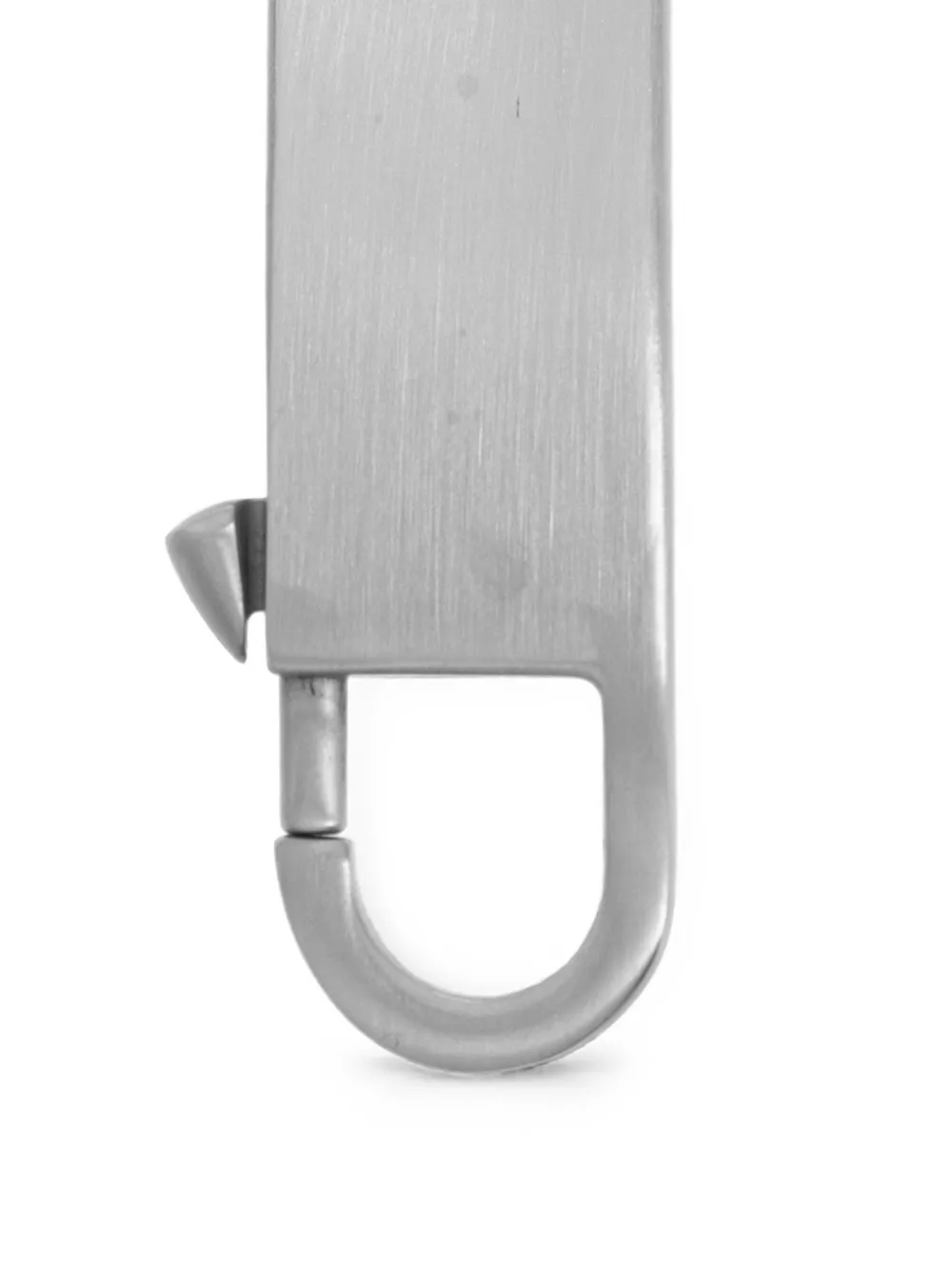 Rick Owens Sleutelhanger met gegraveerd logo en spikes Zilver