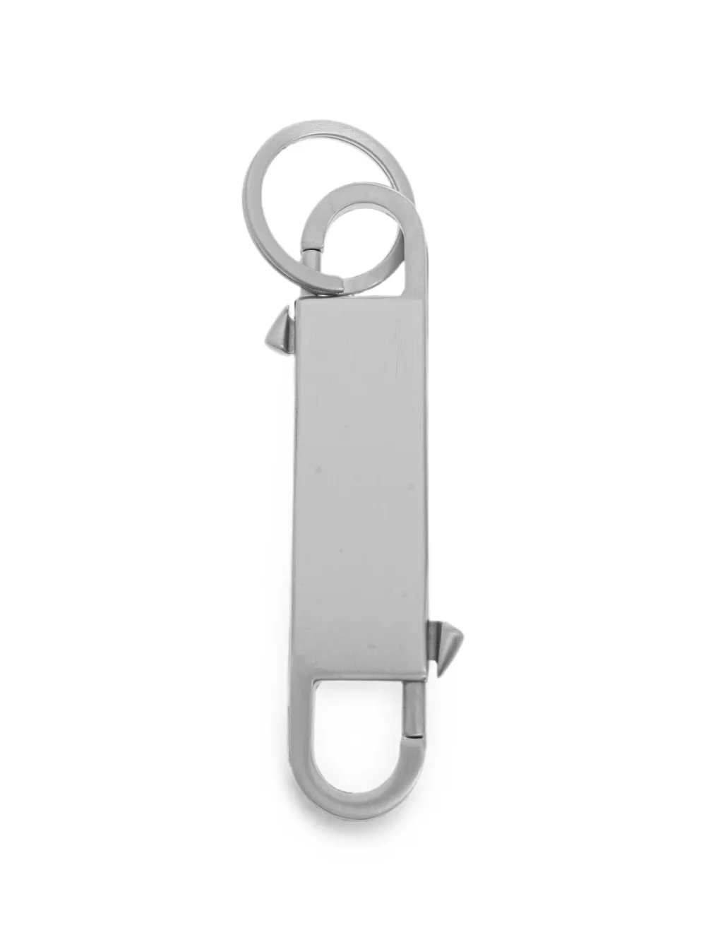Rick Owens Sleutelhanger met gegraveerd logo en spikes Zilver