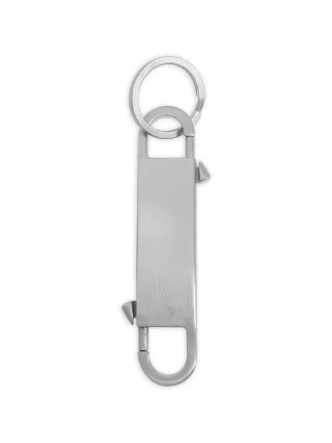 Rick Owens engraved-logo spike-detail keychain