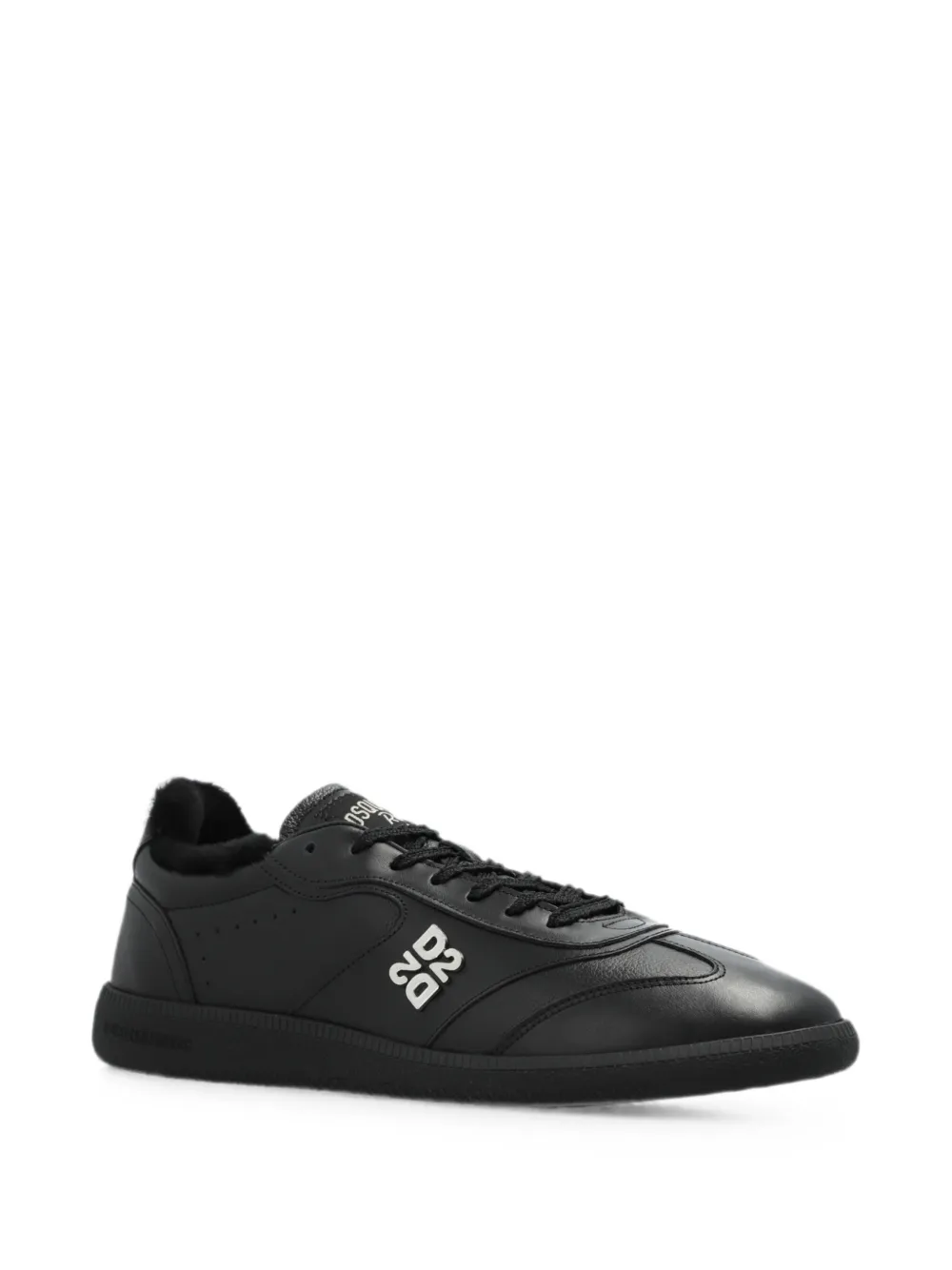 DSQUARED2 Rebel fur-lined sneakers Zwart