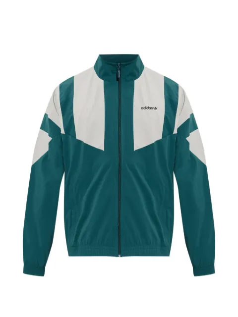 adidas logo-print panelled jacket