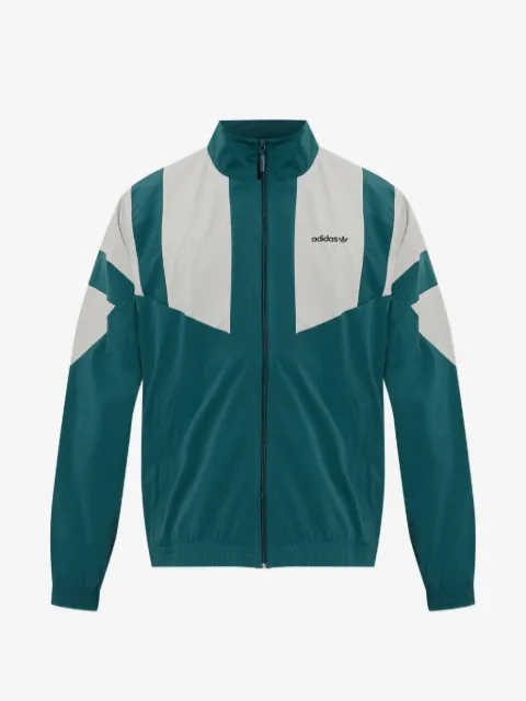adidas logo-print panelled jacket