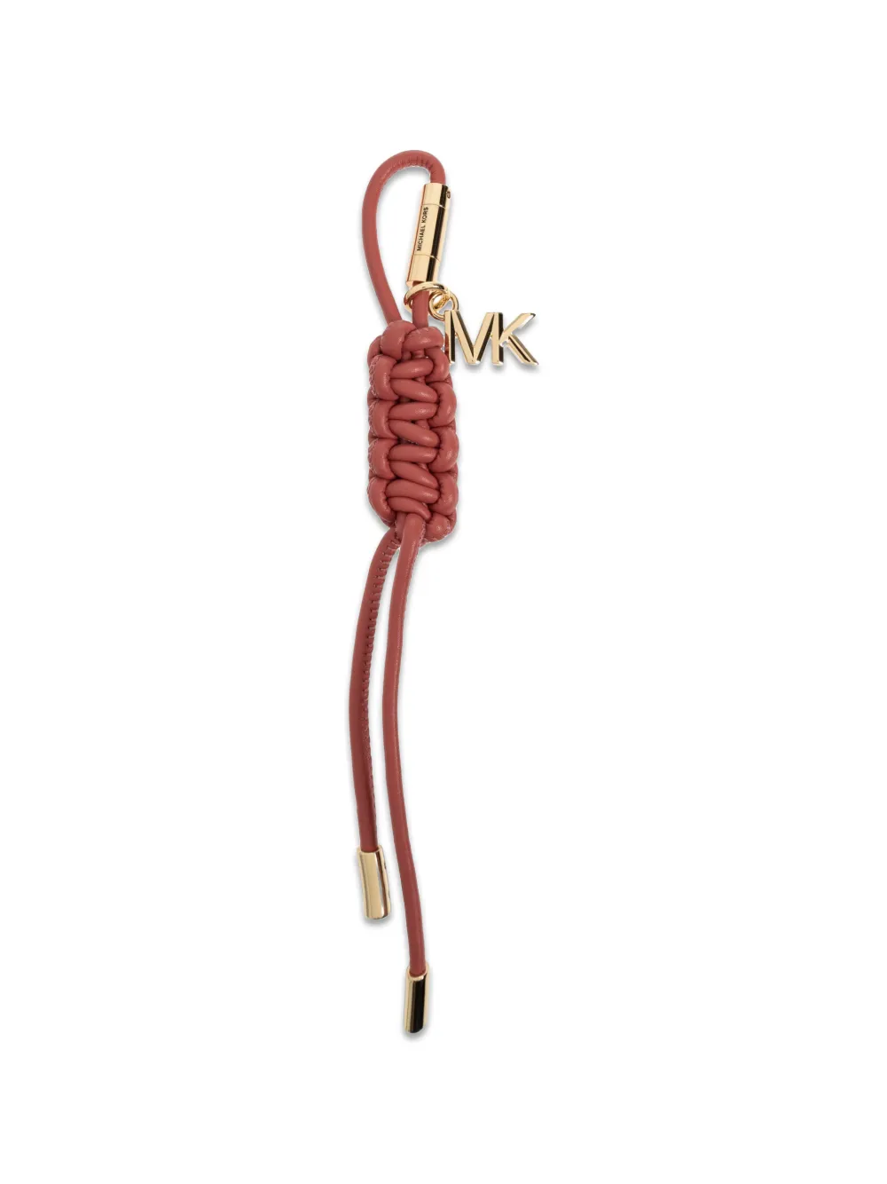 Michael Michael Kors knotted logo-plaque keychain - Rosa