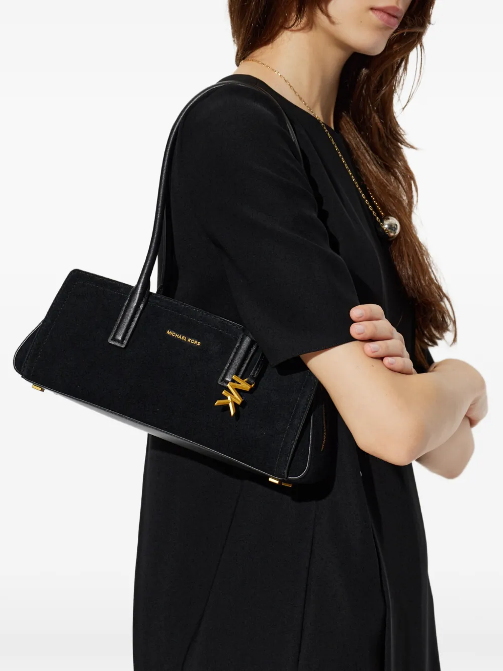 Michael Kors small Laila shoulder bag Zwart