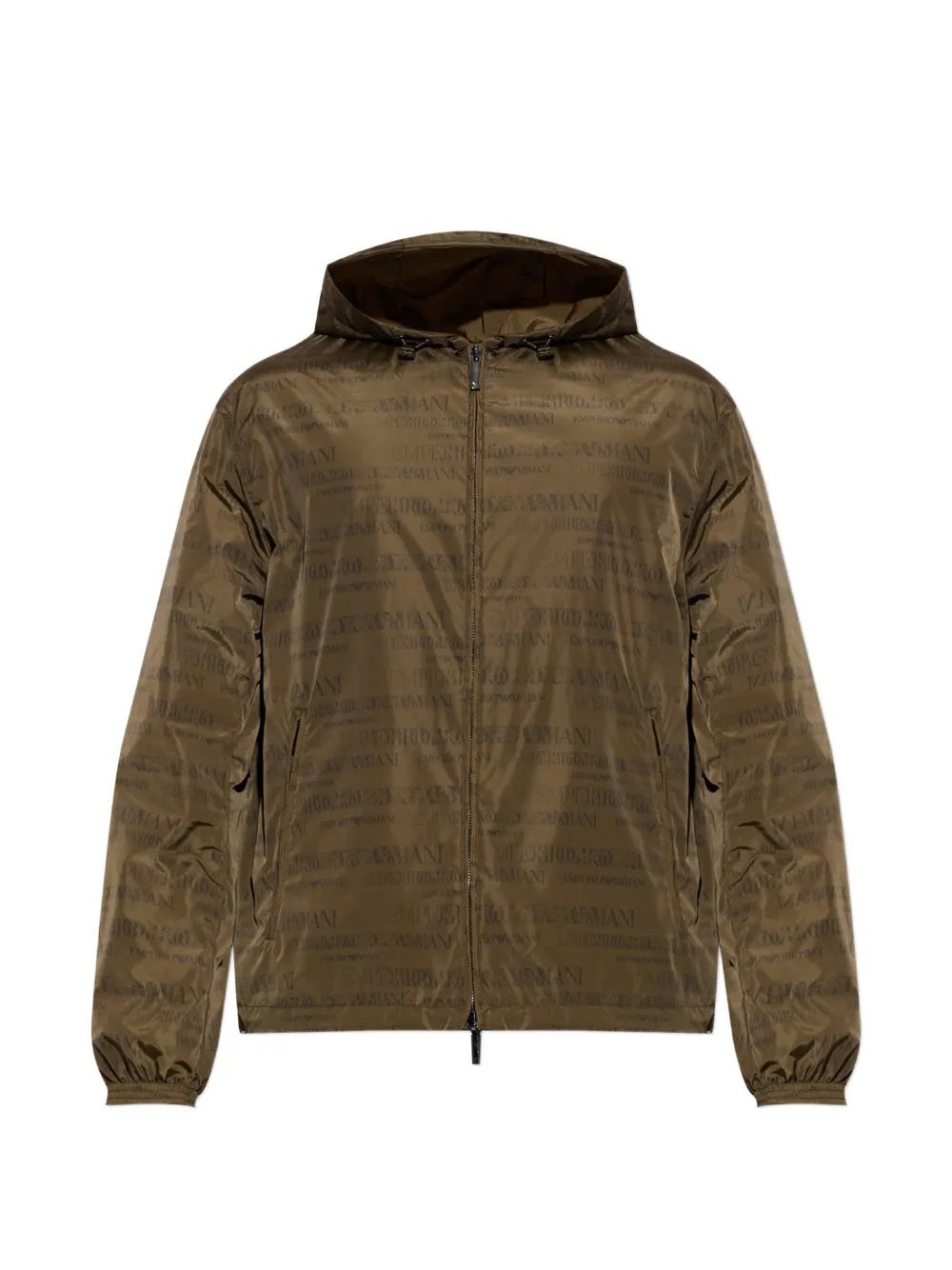 Emporio Armani reversible logo-print jacket - Verde