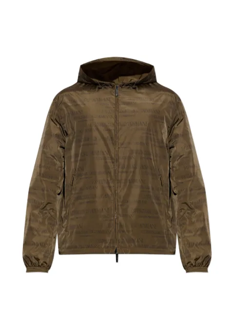 Emporio Armani reversible logo-print jacket