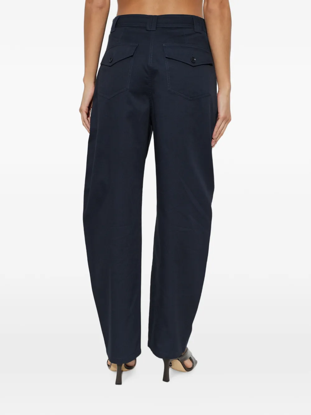 Ulla Johnson Marine Flap-pocket Trousers in Blue, view 3